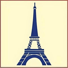 Eiffel Tower silhouette stencil for Paris themed art projects