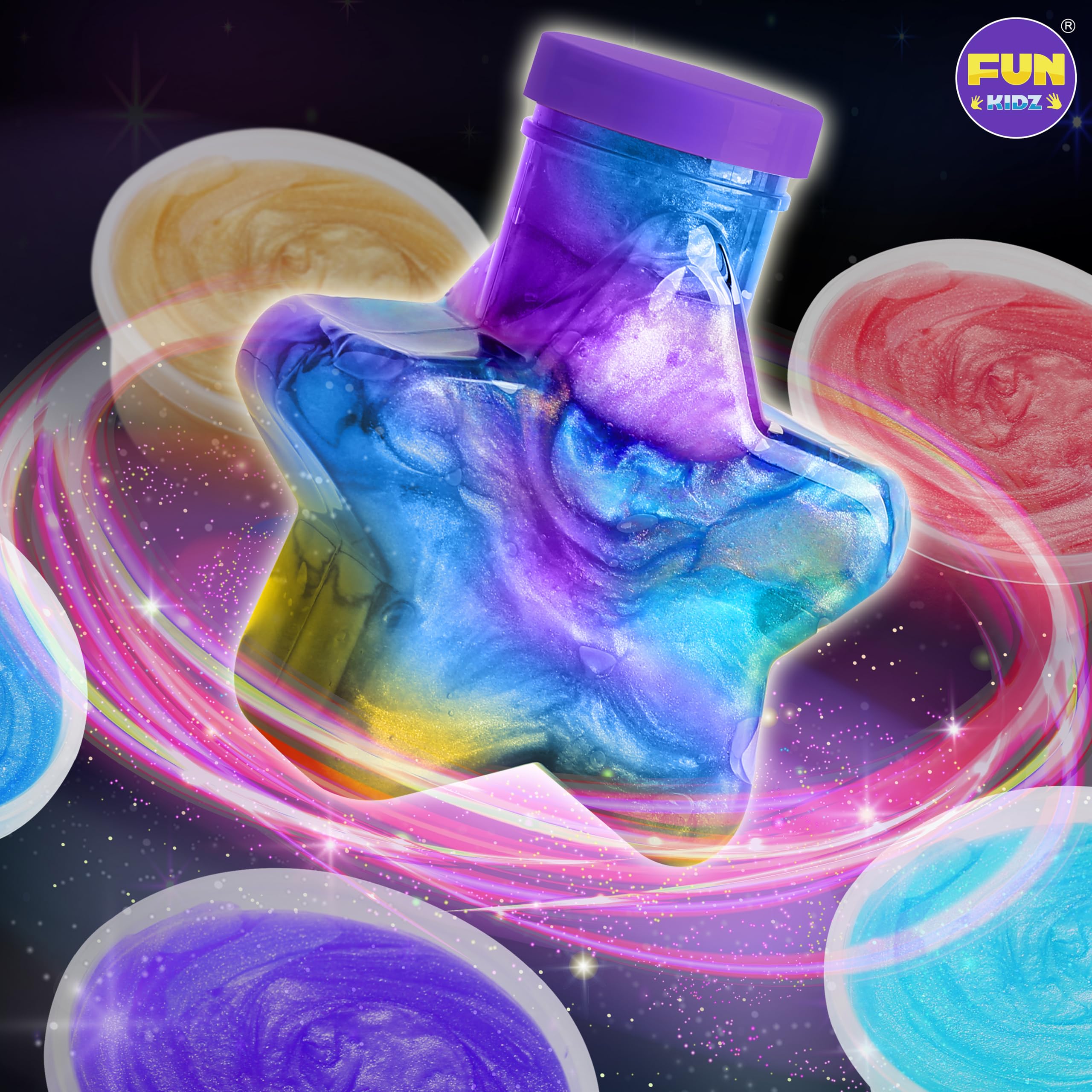 eight airtight containers for slime storage