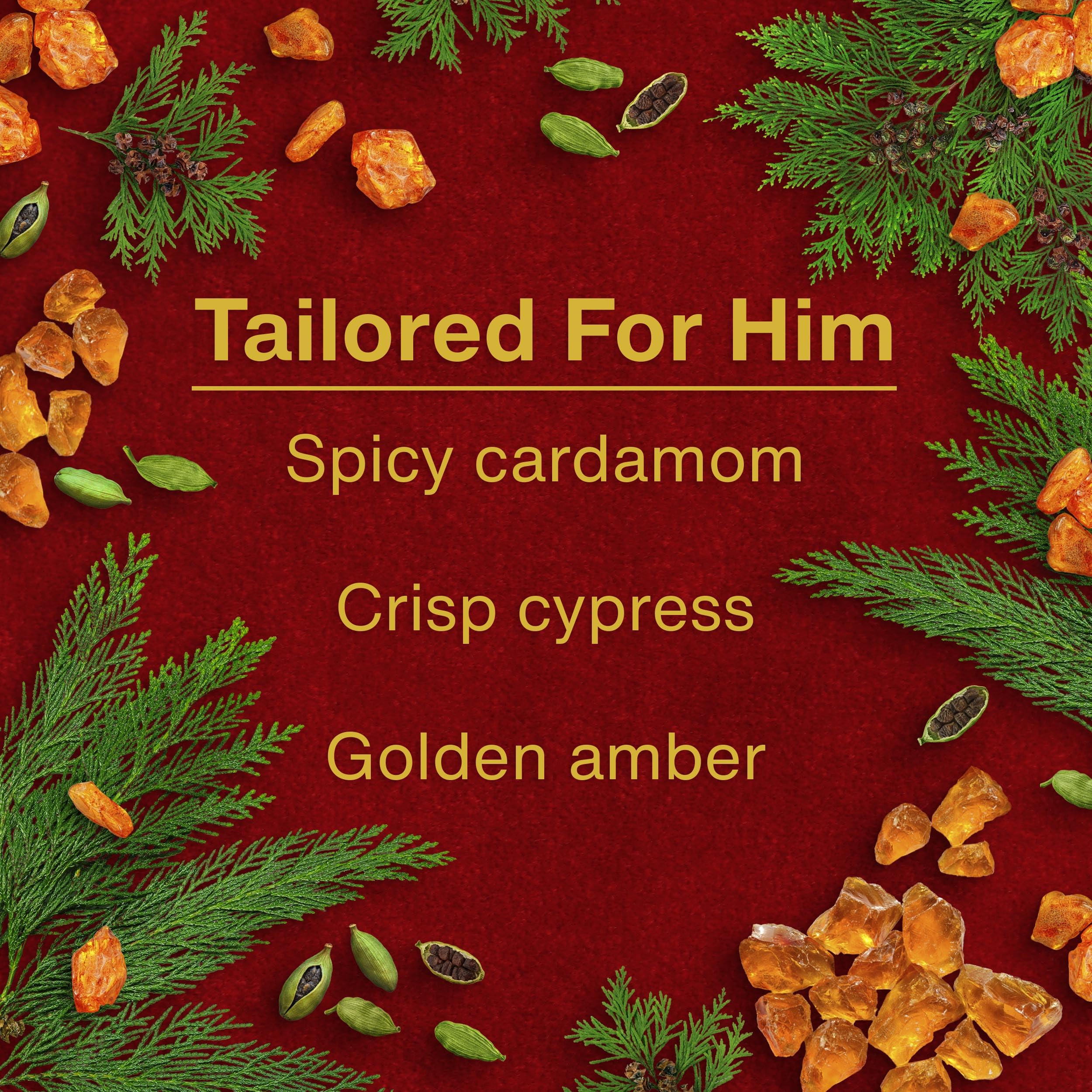 Cardamom clove cypress amber fragrance blend