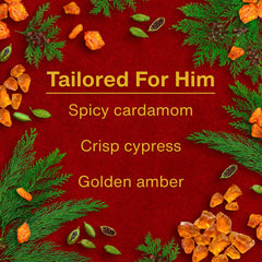 Cardamom clove cypress amber fragrance blend