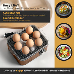 Knob control interface on Annie & Mia Design egg cooker