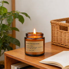 Eight-pack scented candles Cedar Teakwood and mixed fragrances