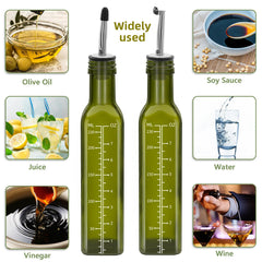 rectangular slim oil bottle 250 ml for oils dressings vinegars