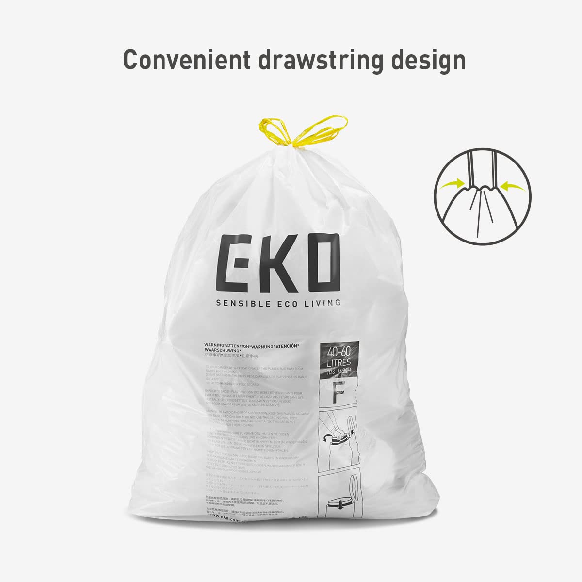 easy-dispense roll packaging for kitchen bags