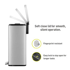 removable inner liner with bag fixer slot