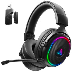 EKSA 2-4GHz wireless headset with USB-C and USB-A dongle