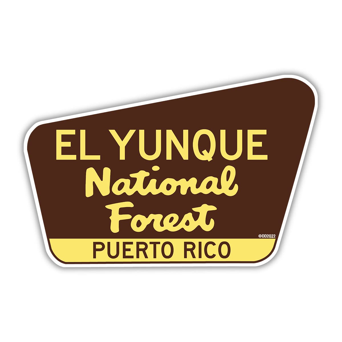 El Yunque National Forest sticker decal 3.75 inch vinyl for indoor outdoor use