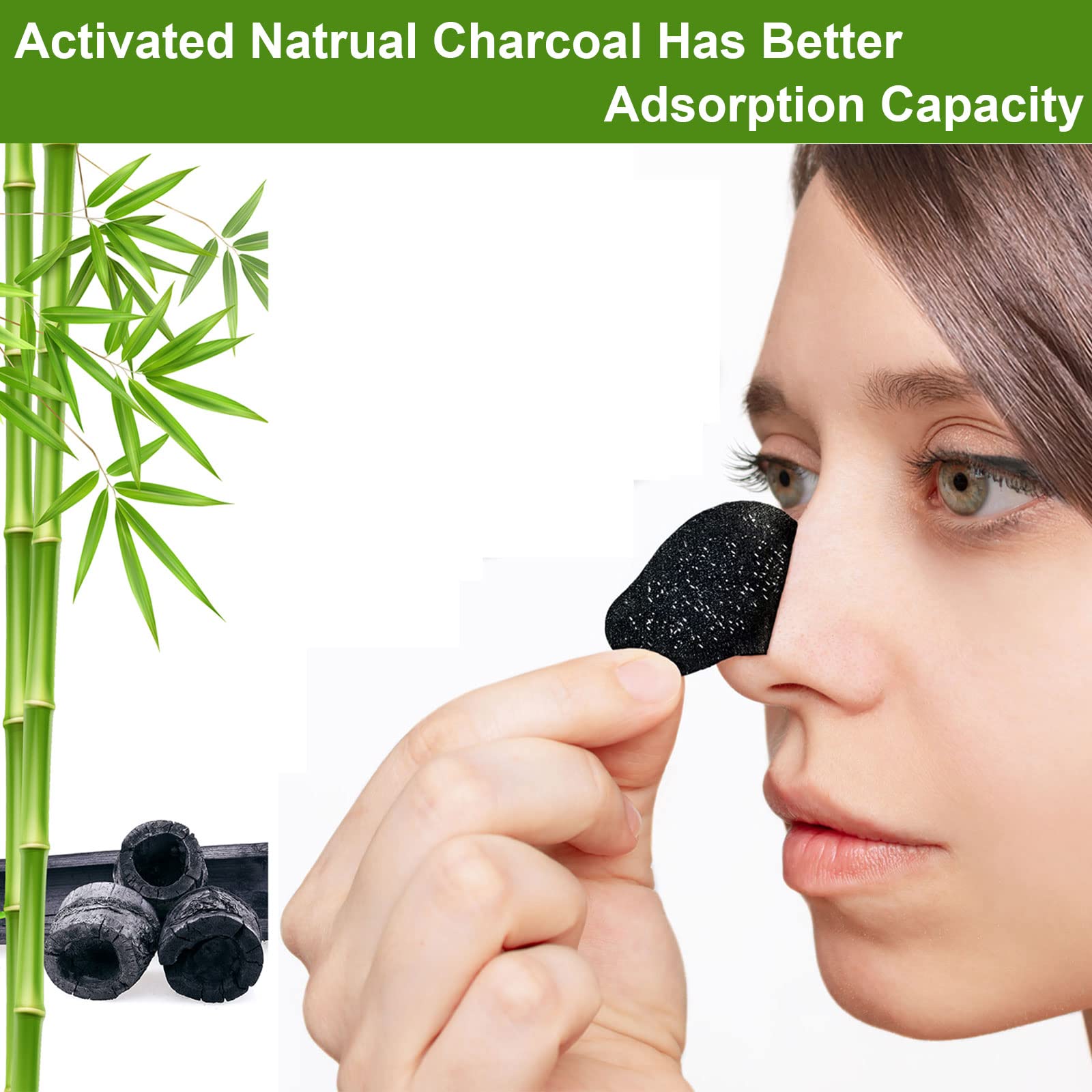 Charcoal blackheads strips for nose area