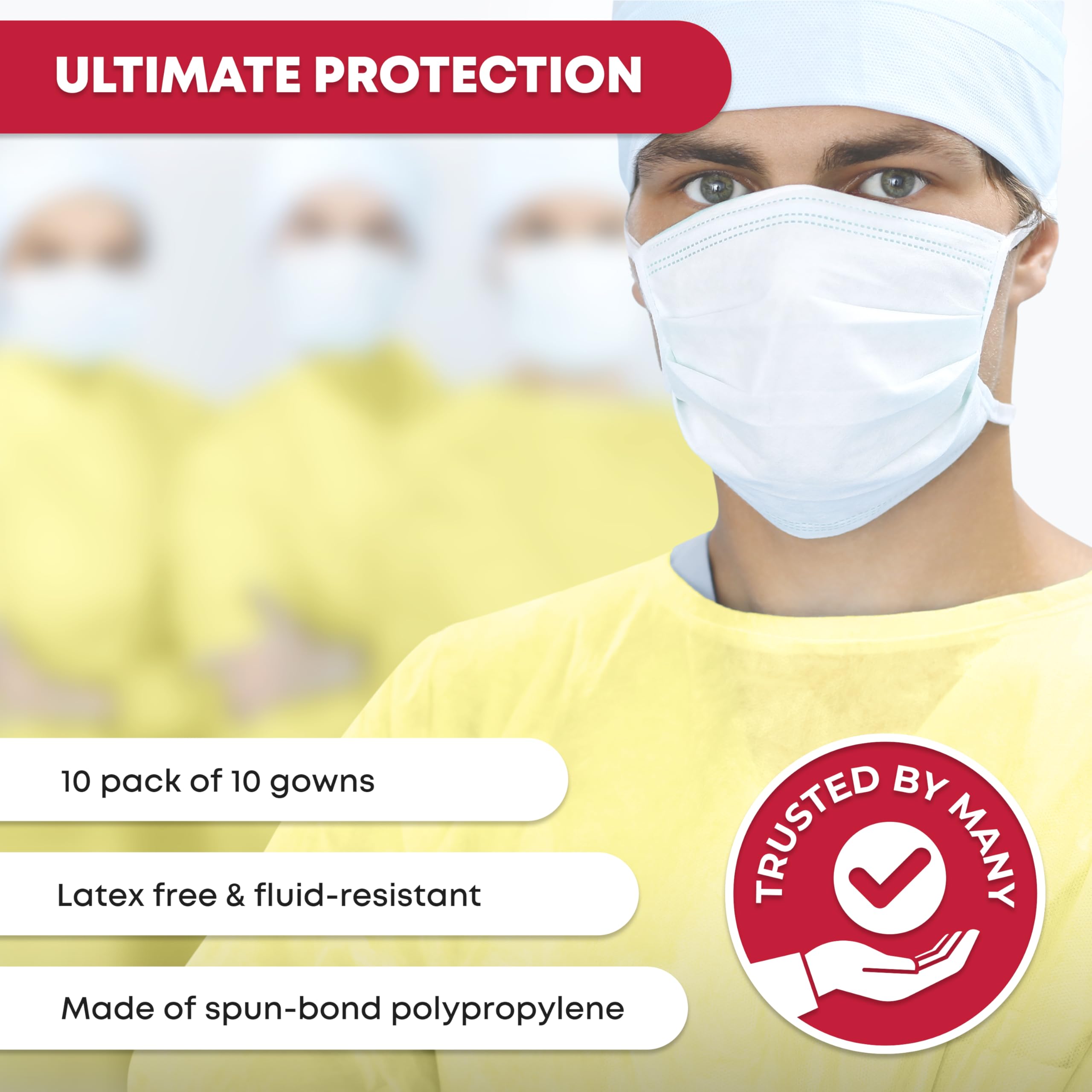 Breathable and flexible isolation gown for medical use
