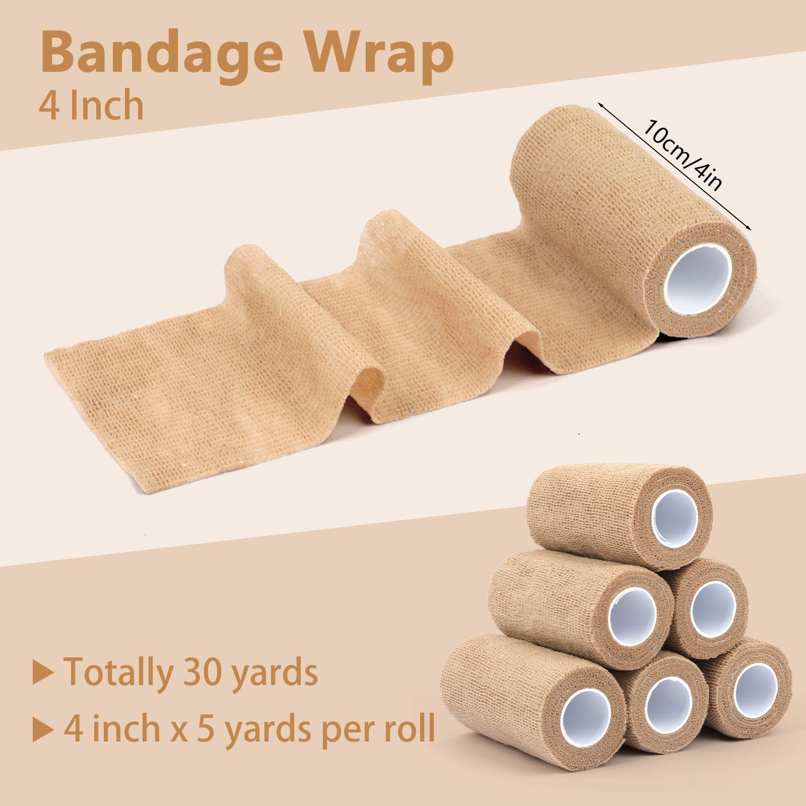 Elastic Vet Wrap 4 inch width in package