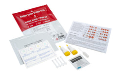 Air sealed envelope included with Eldoncard Blood Type Test kit