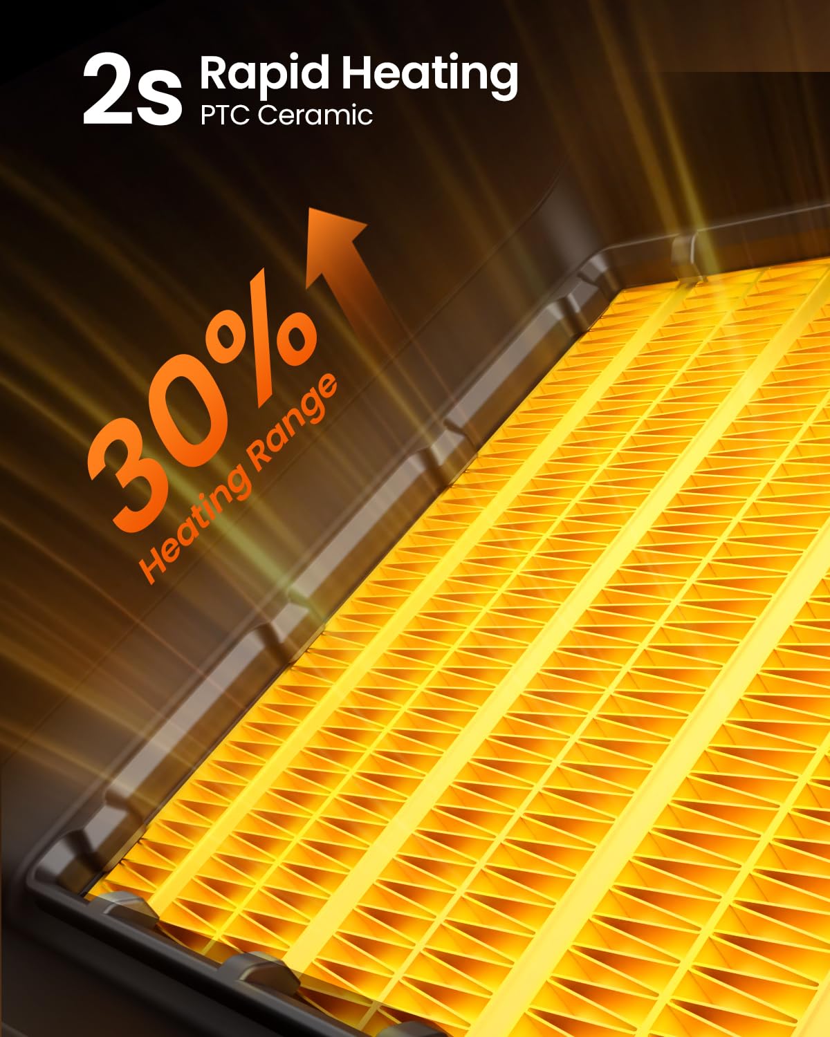 High heat 1500W mode on Electactic heater