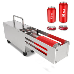 Electric Can Crusher for 12 oz and 16 oz cans on desktop