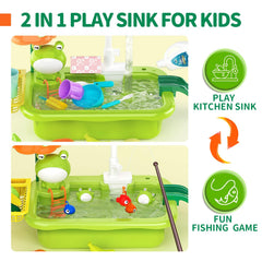 Pupu Pig kitchen play sink toy with accessories and play food