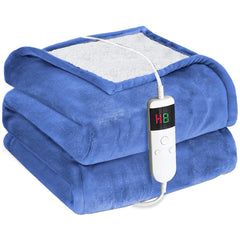 Electric Heated Blanket Throw 50x60 size front view
