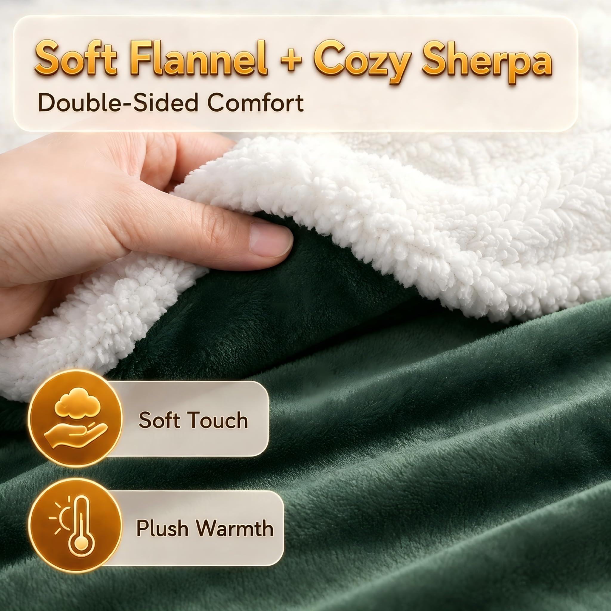 Throw blanket draped over sofa Minervada 50x60