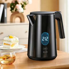 Electric Kettle 1.0L 1200W stainless steel interior