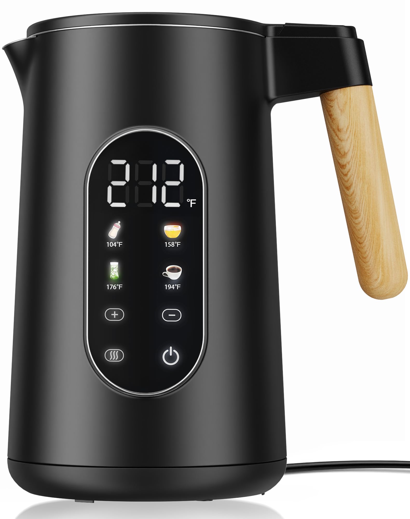 1.7L electric kettle with 4 presets digital display