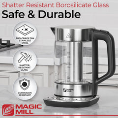 Removable infuser for plastic-free brewing in kettle