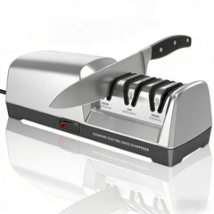 Electric Knife Sharpener 3 Stage with 100% Diamond Abrasives