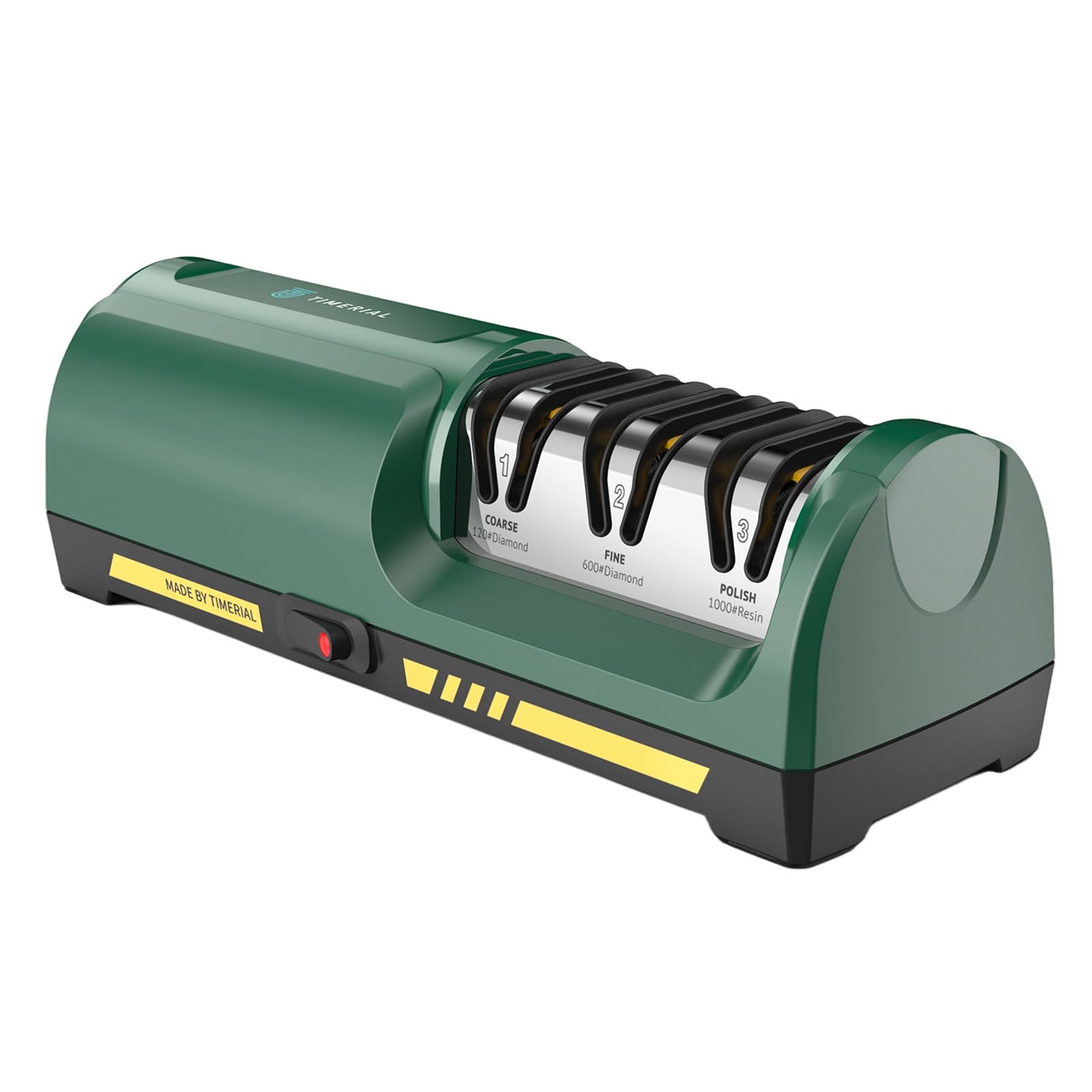 Electric Knife Sharpener for Kitchen with 3 stage diamond discs
