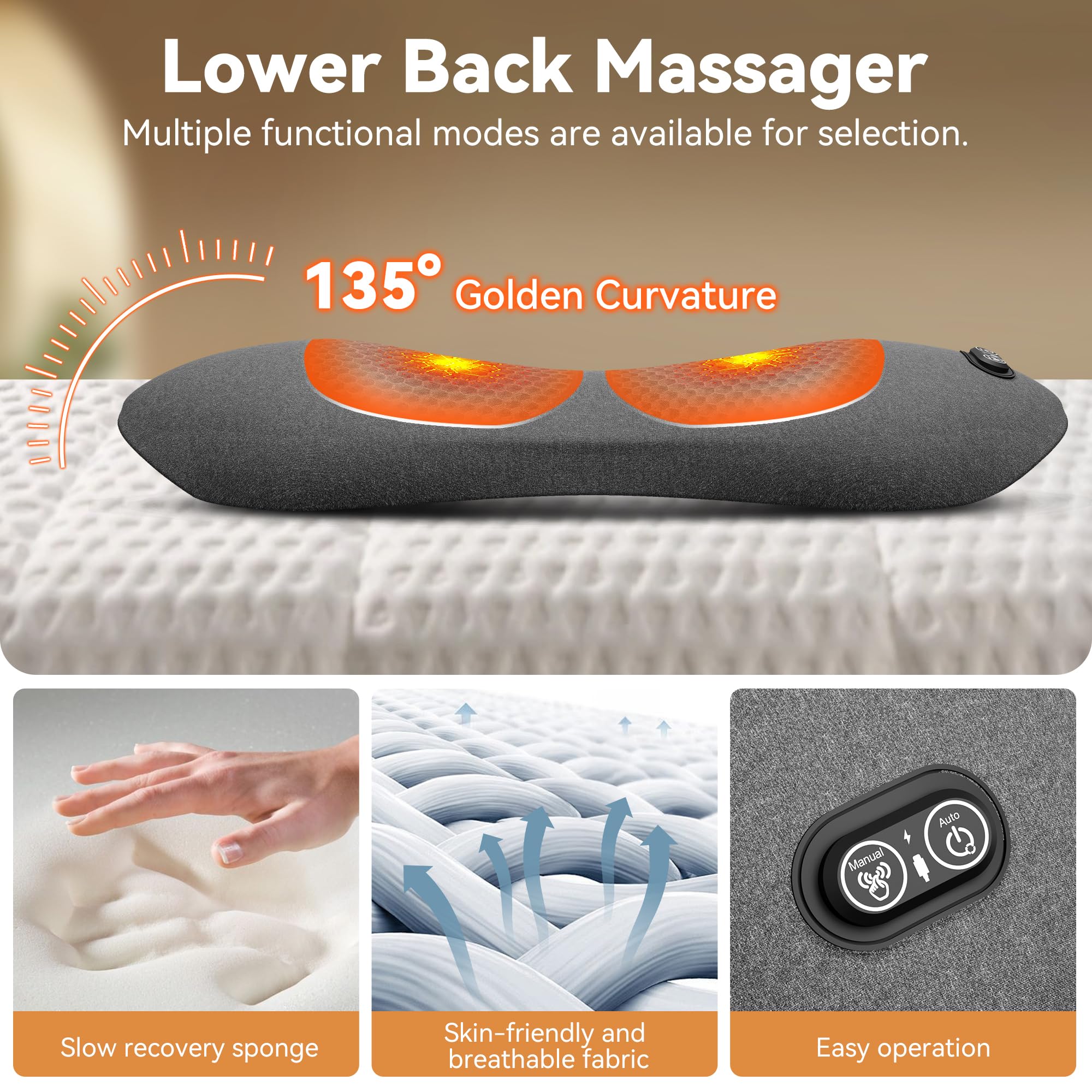 electric lumbar support pillow design