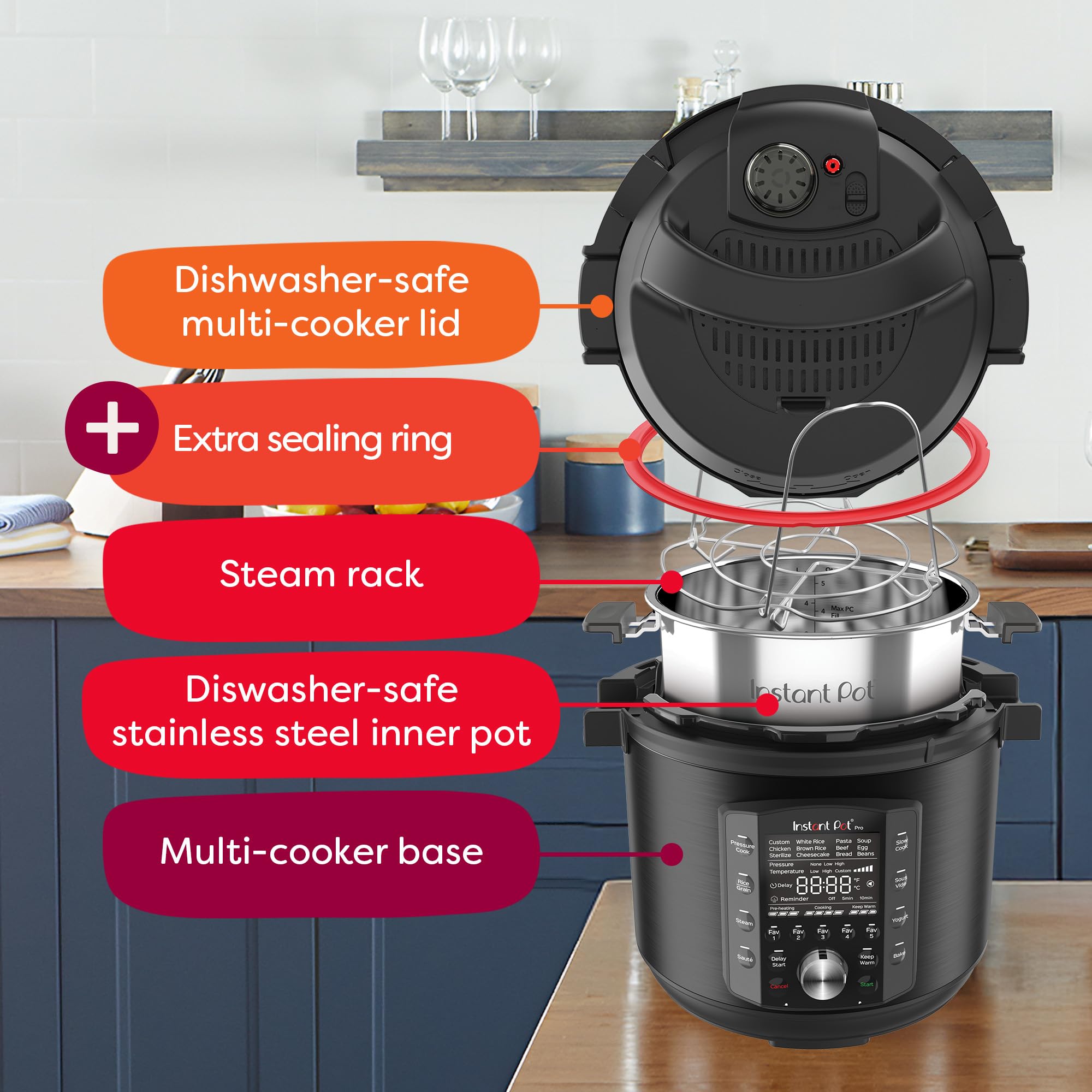 Instant Pot Pro 6 Qt electric pressure cooker product image