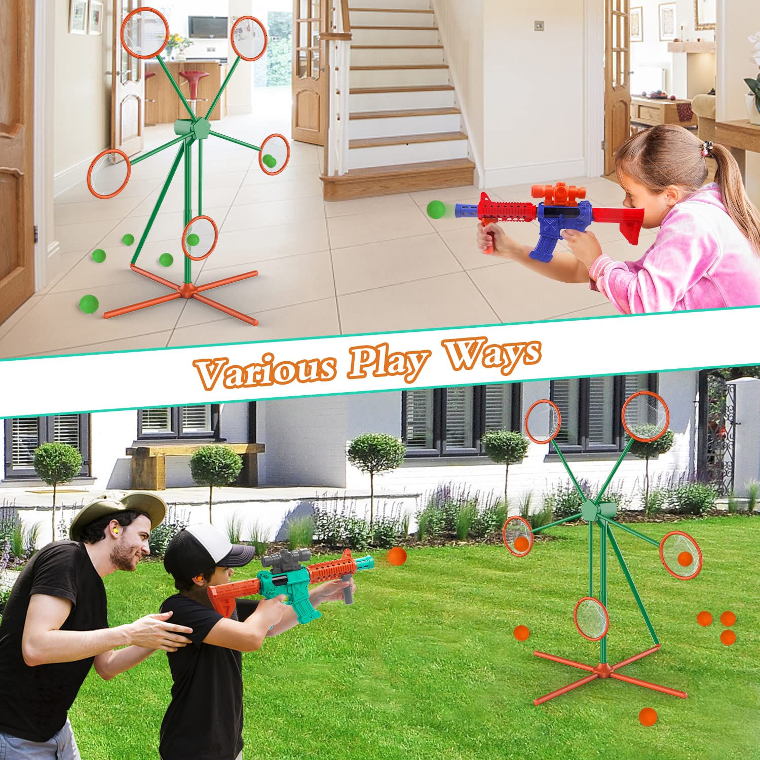 Electric rotating moving target for Marlrin set