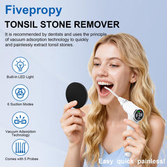 Electric vacuum suction tool for oral care