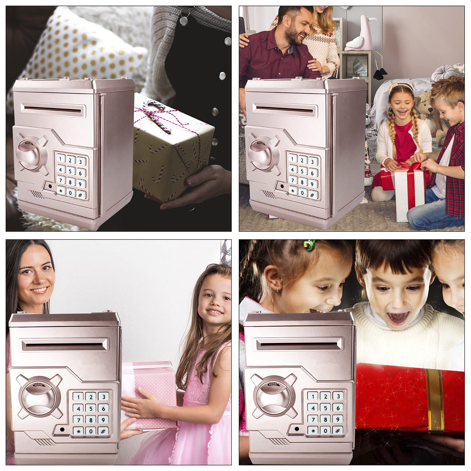 Electronic password code money bank for children