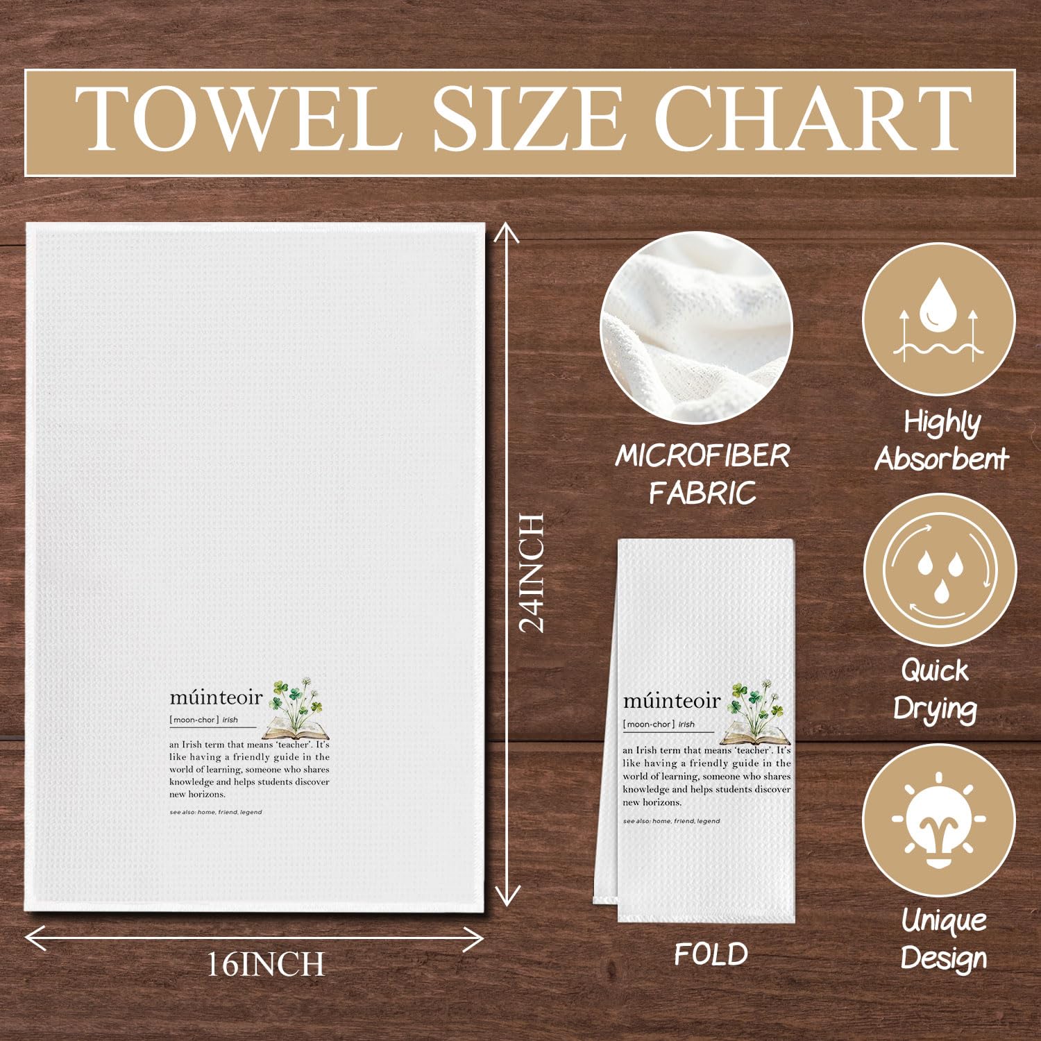 Elefeltclave dish tea towel 16x24 kitchen towel