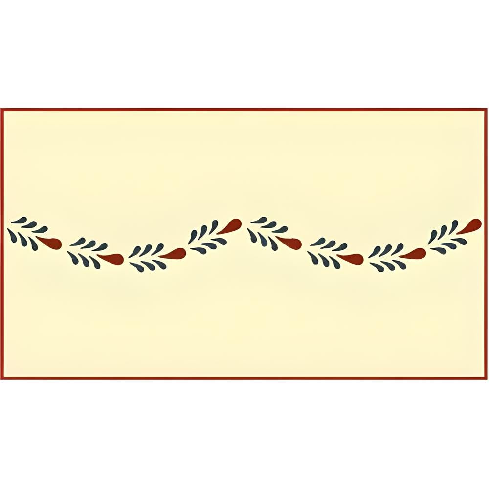 Swag border stencil template for walls and furniture by The Artful Stencil