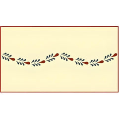 Swag border stencil template for walls and furniture by The Artful Stencil