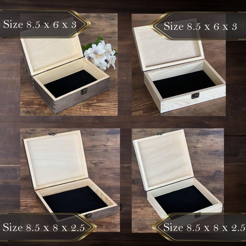 Elegant wooden keepsake box close up