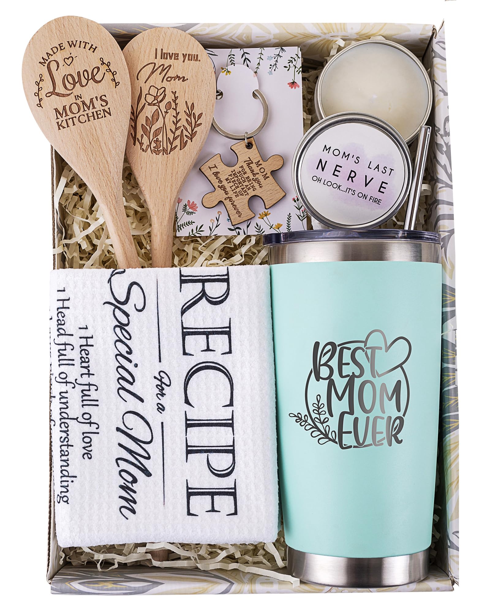 ELEMENU Mothers Day Gifts main gift basket contents travel cup and accessories