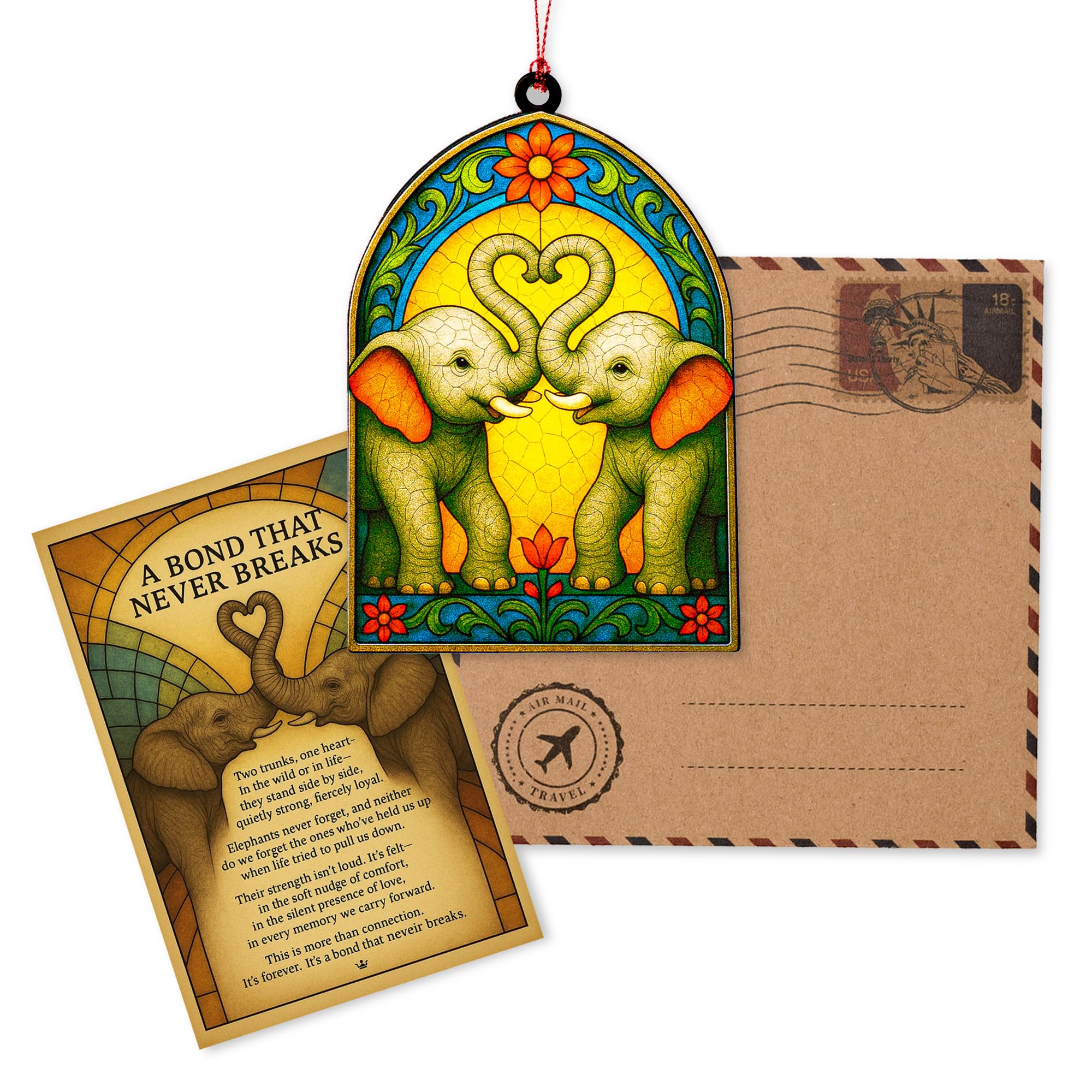 Elephant gifts for girls decorative Christmas ornament