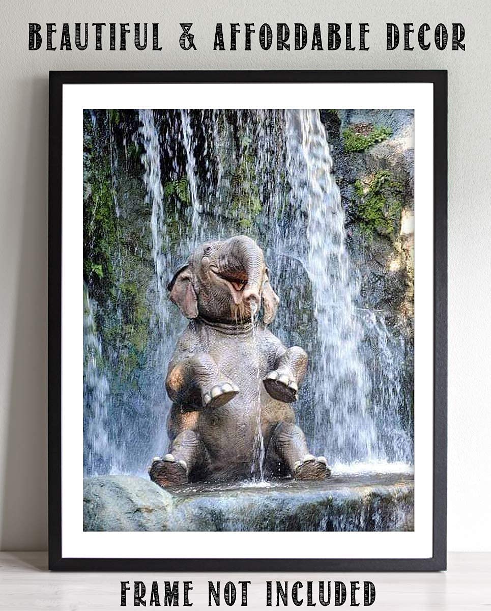 Gift-ready elephant wall decor poster