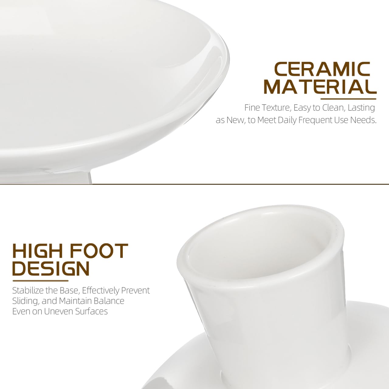 Elevated centerpiece ceramic bowl for table decor