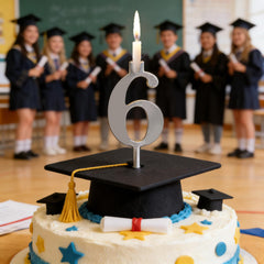 Elevated design keeps candles above frosting