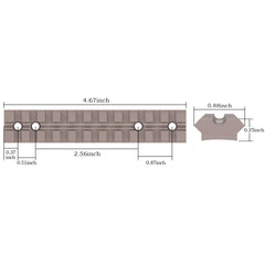 6061-T6 aluminium alloy Ruger 10/22 rail mount durability