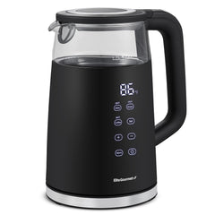 Elite Gourmet 1.7L dual-wall tea kettle with touchscreen display