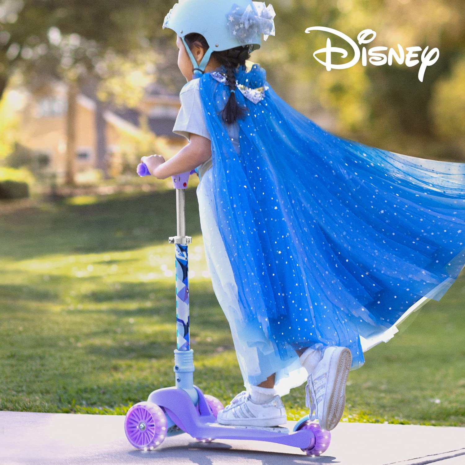 Motion activated wheel lights on Jetson Frozen 3-Wheel scooter