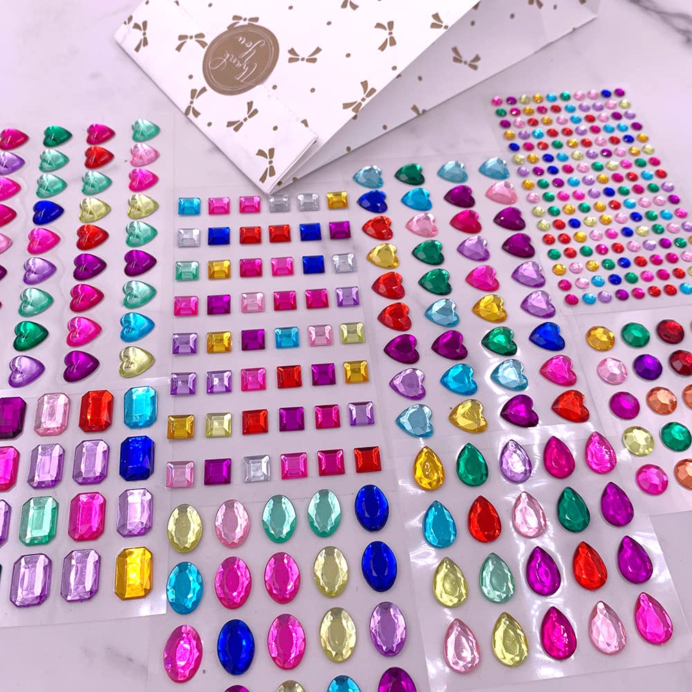 Heart 12mm jewel sticker from Elwish set