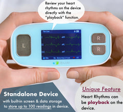 Built-in rechargeable battery in EMAY 6L portable ECG monitor