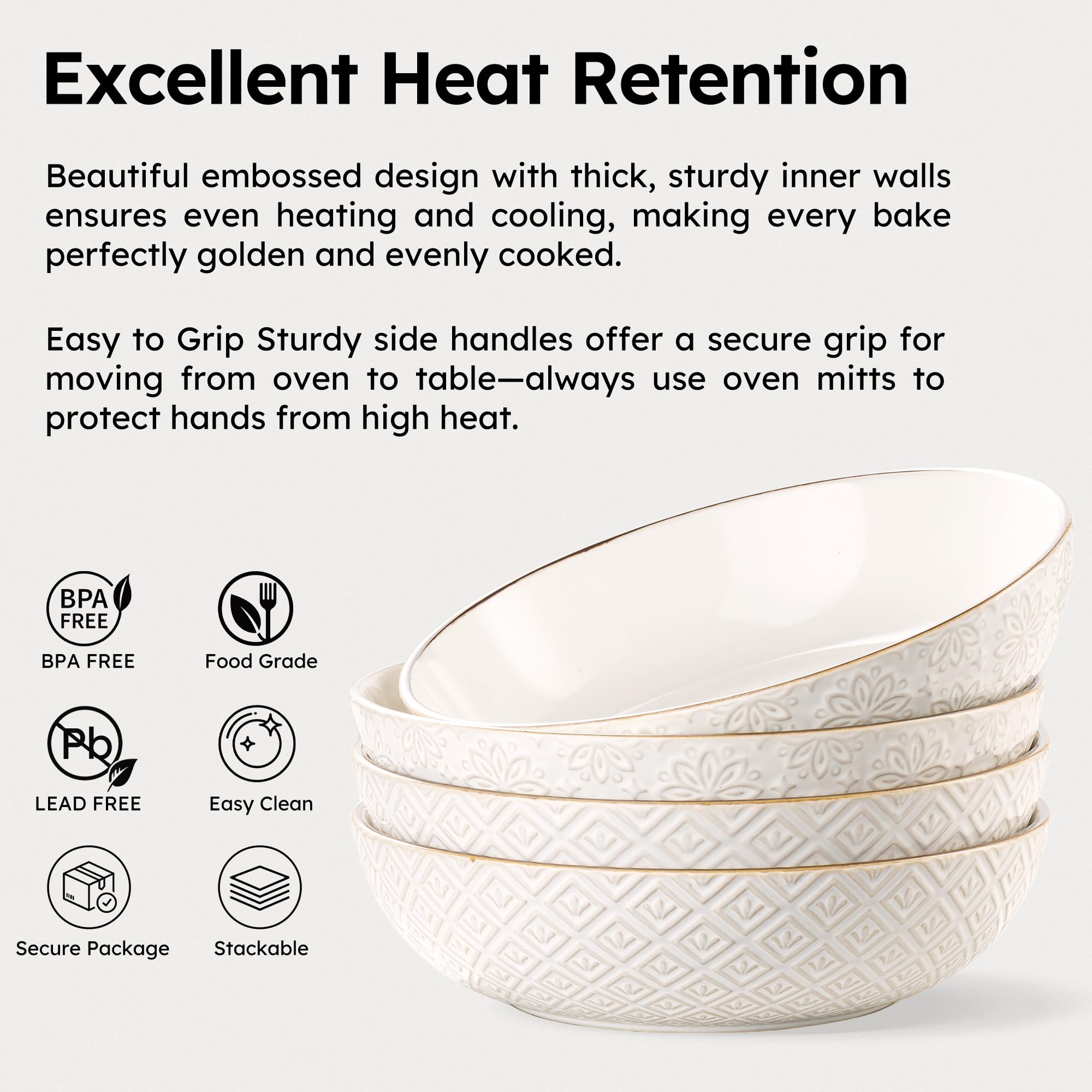 Raised texture embossed glaze on Dafuceramic bowls