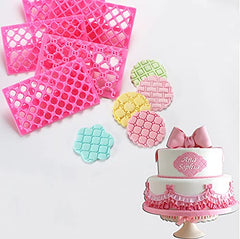 cake decorating fondant embossing mold 9 designs
