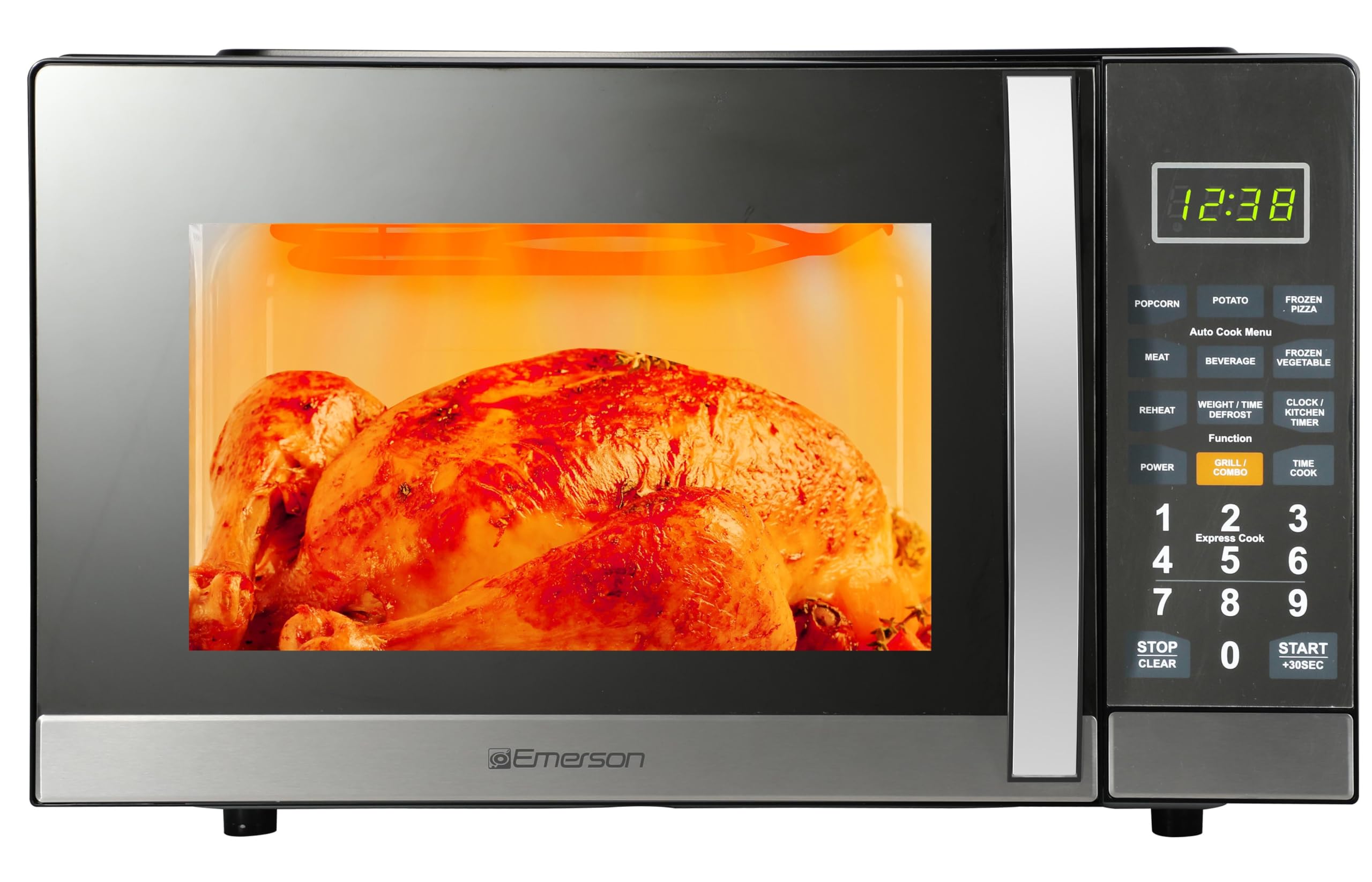 Removable glass turntable for Emerson MWG1191SB microwave