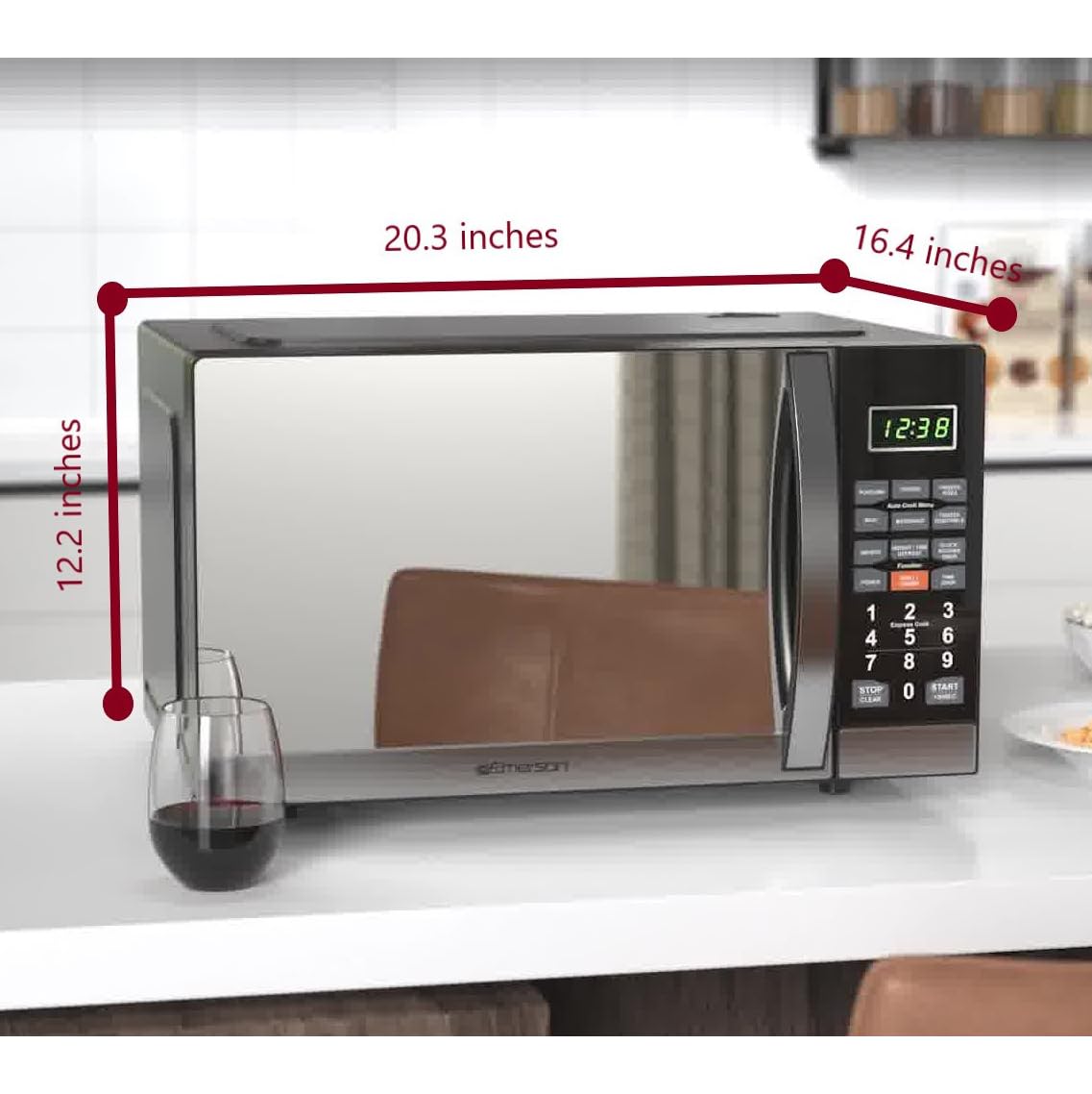 Child lock on Emerson MWG1191SB countertop microwave