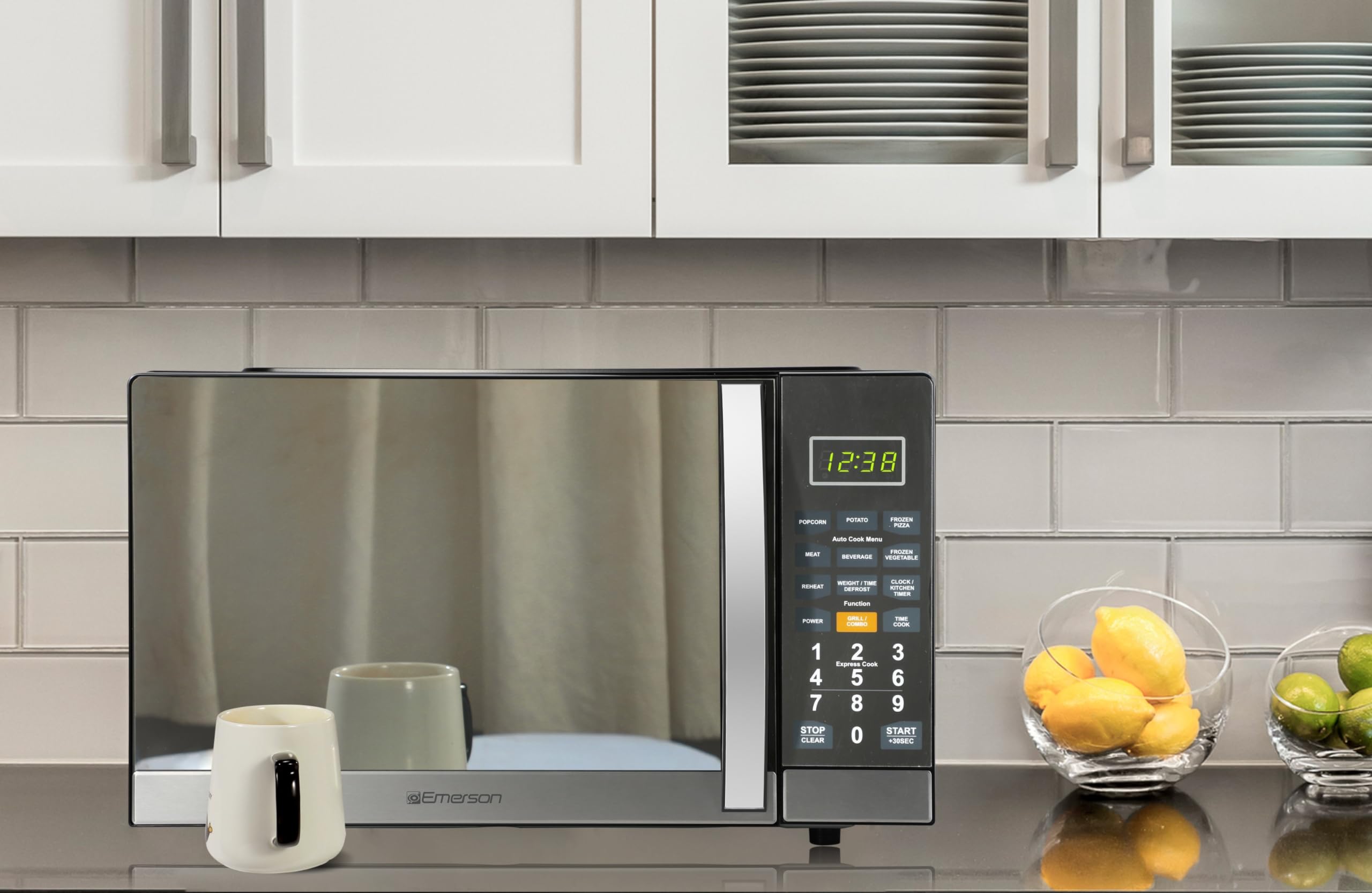 Emerson MWG1191SB stainless steel cabinet and front panel