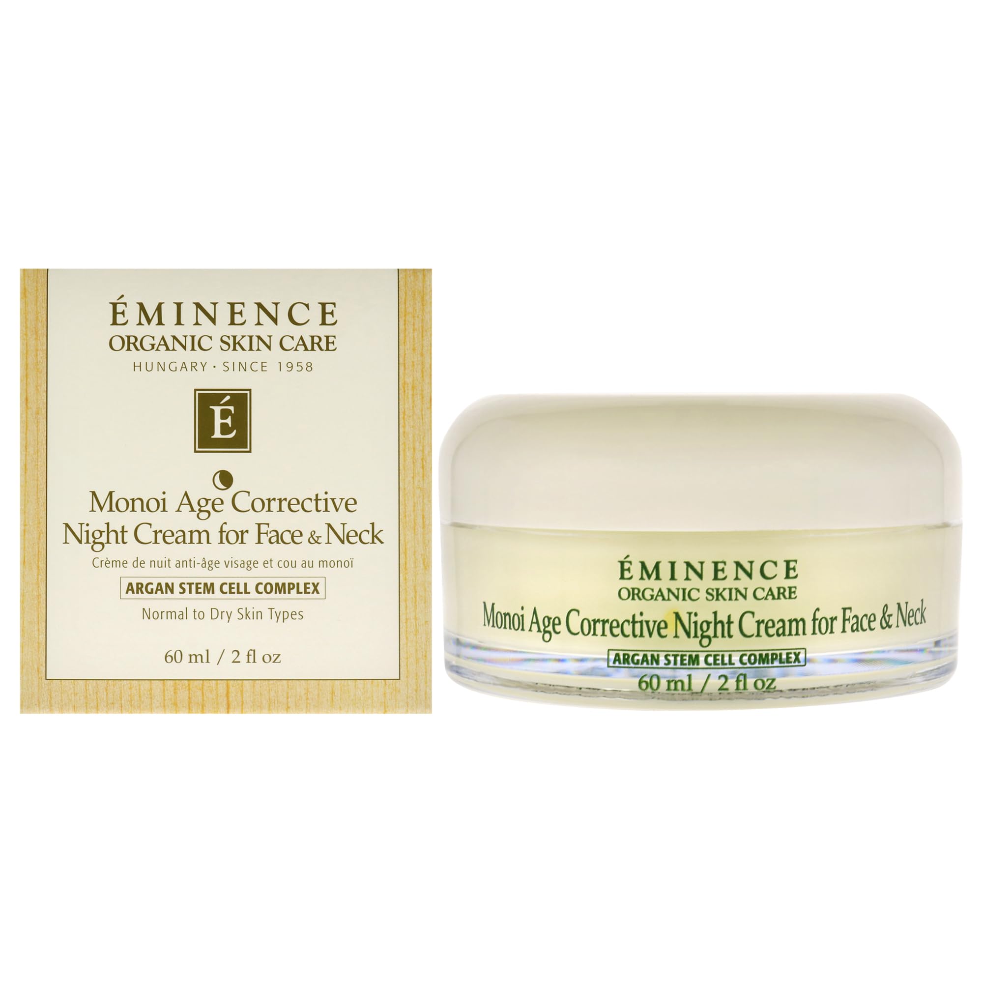 Eminence Monoi Age Corrective Night Cream for Face and Neck jar
